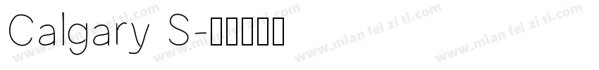 Calgary S字体转换